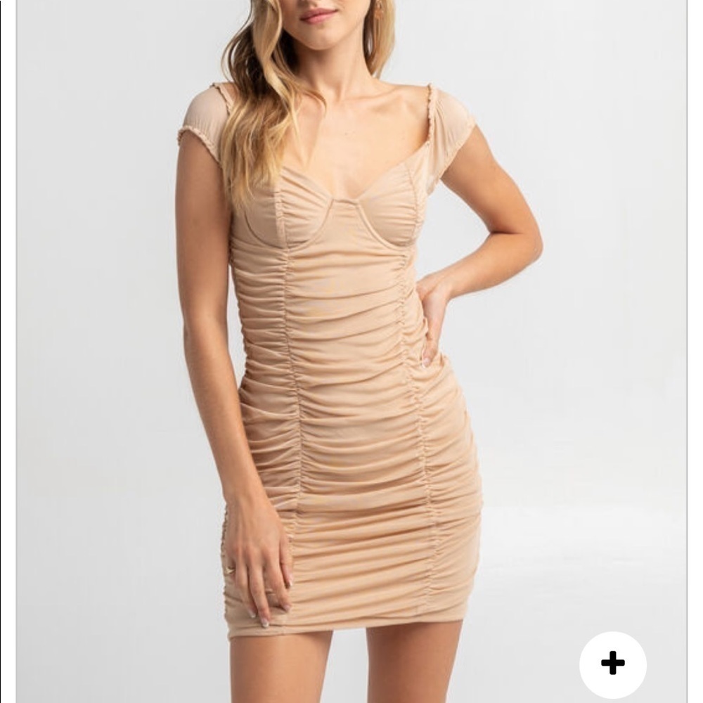 NWT Bustier cinched mini dress